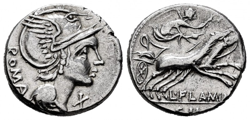 Flaminius. Lucius Flaminius Cilo. Denarius. 109-108 BC. Norte de Italia. (Ffc-70...