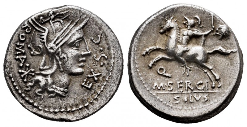 Sergius. M. Sergius Silus. Denarius. 116-115 BC. Norte de Italia. (Ffc-1111). (C...