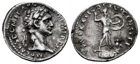 Domitian. Denarius. 92-93 AD. Rome. (Ric-740). (Bmcre-202). (Rsc-281). Anv.: IMP CAES DOMIT AVG GERM P M TR P XII, laureate head right. Rev.: IMP XXII...
