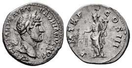 Hadrian. Denarius. 119 AD. Rome. (Ric-80). (Bmcre-152). (Rsc-1119). Anv.: IMP CAESAR TRAIAN HADRIANVS AVG, laureate head right, drapery on far shoulde...
