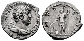 Hadrian. Denarius. 119-122 AD. Rome. (Ric-570). (Bmcre-240). (Rsc-1162). Anv.: IMP CAESAR TRAIAN HADRIANVS AVG, laureate and draped bust right. Rev.: ...