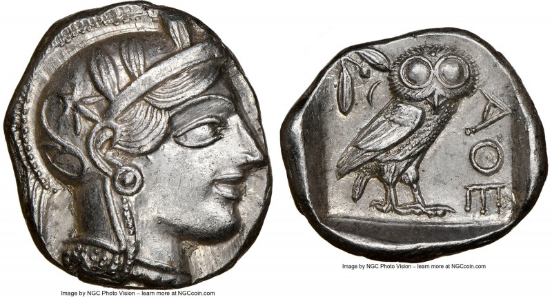 ATTICA. Athens. Ca. 440-404 BC. AR tetradrachm (26mm, 17.17 gm, 4h). NGC Choice ...