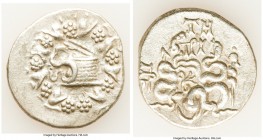 MYSIA. Pergamum. Roman Rule (ca. 133-67 BC). AR cistophorus (26mm, 12.09 gm, 12h). About VF. Ca. 92-88. Cista mystica within ivy wreath / Two serpents...