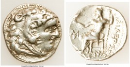 SELEUCID KINGDOM. Seleucus I Nicator (312-281 BC). AR drachm (18mm, 4.15 gm, 3h). VF. Lifetime issue in the types of Alexander III, uncertain mint, ca...