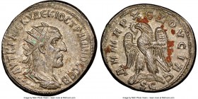 SYRIA. Antioch. Trajan Decius (AD 249-251). BI tetradrachm (27mm,11.61gm, 7h). NGC MS 5/5 - 3/5. 3rd issue, 4th officina, AD 250-251. AYT K Γ MЄ KY TP...