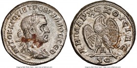 SYRIA. Antioch. Trebonianus Gallus (AD 251-253). BI tetradrachm (26mm, 13.28gm, 7h). NGC MS 5/5 - 3/5. 1st issue, 4th officina. AYTOK K Γ OYIB TPЄB ΓA...