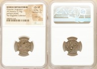 Octavian, as Imperator and Triumvir (43-33 BC). AR denarius (18mm, 2.79 gm, 1h). NGC Choice VF 5/5 - 2/5, edge cut, perhaps plated. Uncertain Italian ...