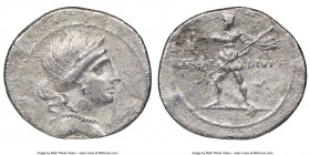 Octavian, as Sole Imperator (31-27 BC). AR denarius (21mm, 12h). NGC VF. Rome or Brundisium, autumn 32 BC-summer 31 BC. Head of Venus right, wearing s...