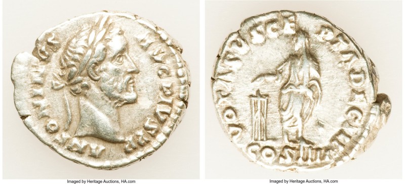 Antoninus Pius (AD 138-161). AR denarius (18mm, 3.56 gm, 11h). Choice VF. Rome, ...