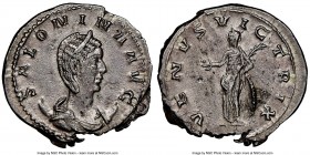 Salonina (AD 254-268). BI antoninianus (23mm, 4.02 gm, 12h). NGC Choice AU 5/5 - 4/5. Cologne, AD 257-260. SALONINA AVG, draped bust right on crescent...