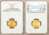 Franz Joseph I gold Restrike 4 Florins (10 Francs) 1892 MS67 NGC, KM2260. AGW 0.0933 oz. 

HID09801242017

© 2020 Heritage Auctions | All Rights R...