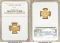 Estados Unidos gold 2 Pesos 1863-M VF35 NGC, Medellin mint, KM147. One year type. 

HID09801242017

© 2020 Heritage Auctions | All Rights Reserved...