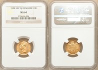 Frederick VIII gold 10 Kroner 1908 VBP-GJ MS64 NGC, Copenhagen mint, KM809. Two year type. 

HID09801242017

© 2020 Heritage Auctions | All Rights...