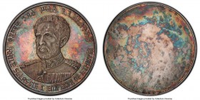 Haile Selassie I Mint Error Uniface Obverse Trial silvered Bronze Specimen 10 Dollars ND (1972)-NI SP63 PCGS, Numismatica Italiana mint. 

HID098012...