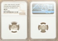 Strasbourg Denier (Fleur-de-Lis Bracteate) ND (1300-1500) MS63 NGC, Rob-9051. 

HID09801242017

© 2020 Heritage Auctions | All Rights Reserved