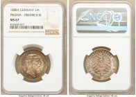 Prussia. Friedrich III 2 Mark 1888-A MS67 NGC, Berlin mint, KM510. One year type. Multi-colored tone. 

HID09801242017

© 2020 Heritage Auctions |...