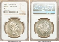 Prussia. Friedrich III 5 Mark 1888-A MS61 NGC, Berlin mint, KM512.

HID09801242017

© 2020 Heritage Auctions | All Rights Reserved
