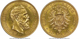 Prussia. Friedrich III gold 10 Mark 1888-A MS63 NGC, Berlin mint, KM514. One-year type.

HID09801242017

© 2020 Heritage Auctions | All Rights Res...