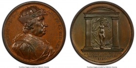 "Kings & Queens of England - Edward IV" bronzed copper Specimen Medal ND (1731) SP63 PCGS, Eimer-526. 41mm. By J. Dassier. EDOUARD IV D G ANG FR ET HI...