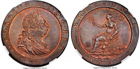 George III Penny 1797-SOHO MS65 Brown NGC, Soho mint, KM618, S-3777. A beautiful example, one of the prettiest we have handled, with splendid glossy b...
