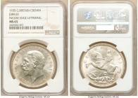 George V Crown 1935 MS65 NGC, KM842. Incuse edge lettering. Silver Jubilee issue.

HID09801242017

© 2020 Heritage Auctions | All Rights Reserved