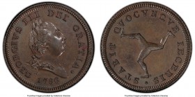 British Dependency. George III 1/2 Penny 1786 MS63 Brown PCGS, KM8, Prid-31. Engrailed edge. Full strike with chocolate surfaces. 

HID09801242017
...