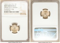 USA Administration Mint Error - Tapered Planchet 10 Centavos 1945-D MS63 NGC, Denver mint, KM181. Struck on a tapered planchet. 1.9gm. 

HID09801242...