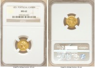 Maria II gold 1000 Reis 1851 MS62 NGC, KM486. Mintage: 12,000. One year type. 

HID09801242017

© 2020 Heritage Auctions | All Rights Reserved