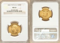 Luiz I gold 5000 Reis 1883 MS63 NGC, Lisbon mint, KM516. AGW 0.2614 oz. 

HID09801242017

© 2020 Heritage Auctions | All Rights Reserved