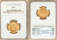Alfonso XII gold 25 Pesetas 1877(77) DE-M MS61 NGC, Madrid mint, KM673. AGW 0.2333 oz. 

HID09801242017

© 2020 Heritage Auctions | All Rights Res...