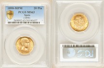 Alfonso XIII gold 20 Pesetas 1890(90) MP-M MS63 PCGS, Madrid mint, KM693.

HID09801242017

© 2020 Heritage Auctions | All Rights Reserved
