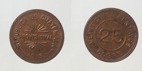Guatemala. 25 centavos 1915. qFDC