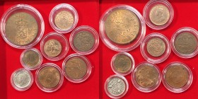 Lotto 8 monete mondiali in alta conservazione
