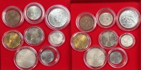 Lotto 8 monete mondiali in alta conservazione