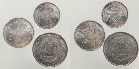 Marocco. Lotto 3 monete 1951 UNC con bustine di vecchia raccolta