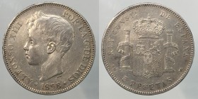 Spain. Alfonso XIII. 5 Pesetas 1898 Ag24,74g BB