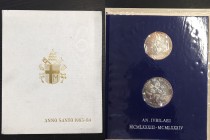 Vaticano. Giovanni Paolo II. Anno santo 1983-1984 dittico argento