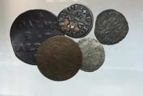 Zecche italiane - Lotto 5 monete (Lucca, Venezia, Firenze)
