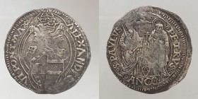 Alessandro VI (Rodrigo Borgia) 1492-1503. FALSO D'EPOCA di un grosso zecca di Ancona 3,22g