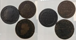 Napoli. Ferdinando IV di Borbone lotto 3 monete diverse.