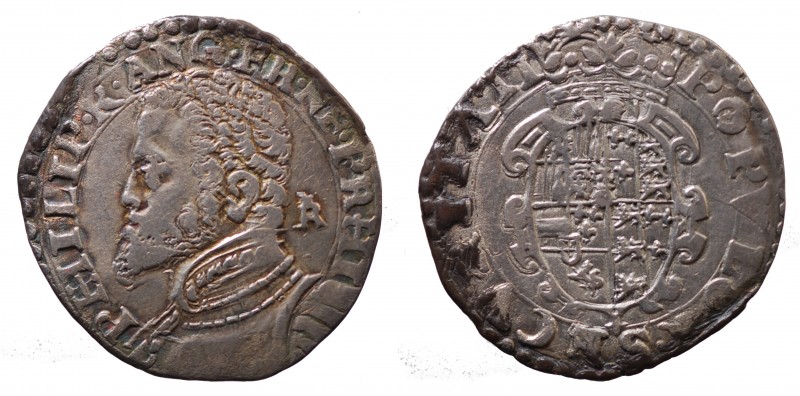 Napoli. Vicereame. Regno di Napoli. Filippo II 1554-1598. Tarì con la legenda PO...