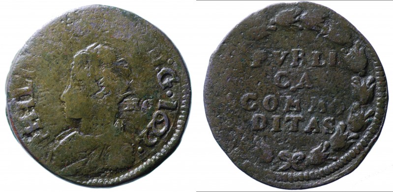 Napoli. Vicereame. Regno di Napoli. Filippo IV 1621-1665. Pubblica 1622 sigle MC...