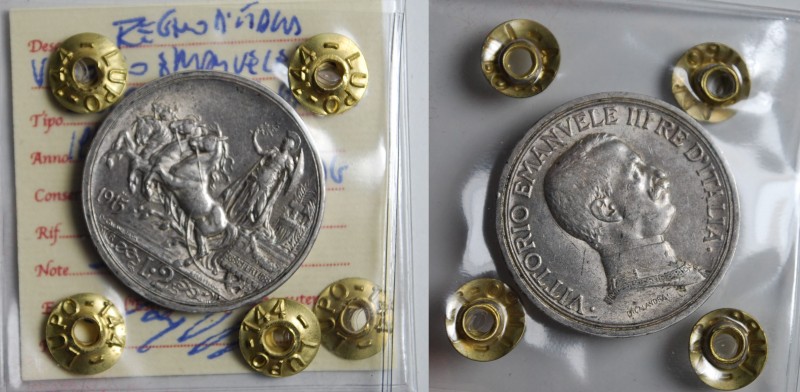 Vittorio Emanuele III 2 lire 1915 periziata Lupo BB/BB+