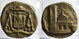 Cattedrale di Sora, medaglia in bronzo firmata Gismondi. 317g 98mm