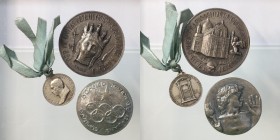 Lotto di 3 medaglie varie. Catania, Pio XII, Greco