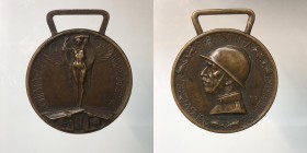 Medaglia Guerra per l'unità d'Italia 1915-1918. Coniata nel bronzo nemico AE 13,23g