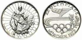 medaglia/gettone Olimpiade Monaco 1972 Ag. Proof 11,30g
