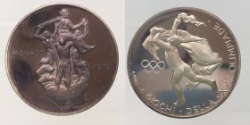 medaglia/gettone Olimpiade Monaco 1972 Ag. Proof 14,18g