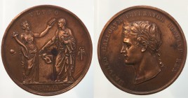 Napoleone I. Incoronazione Re d'Italia 1805. opus Manfredini. Bronzo 32,4 g 41,5mm rif. Turricchia 429 qSPL vecchia lucidatura