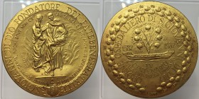 Ordine ospedaliero San Giovanni Di Dio fondatore dei fatebenefratelli 1987 AE dorato 152g 70mm
